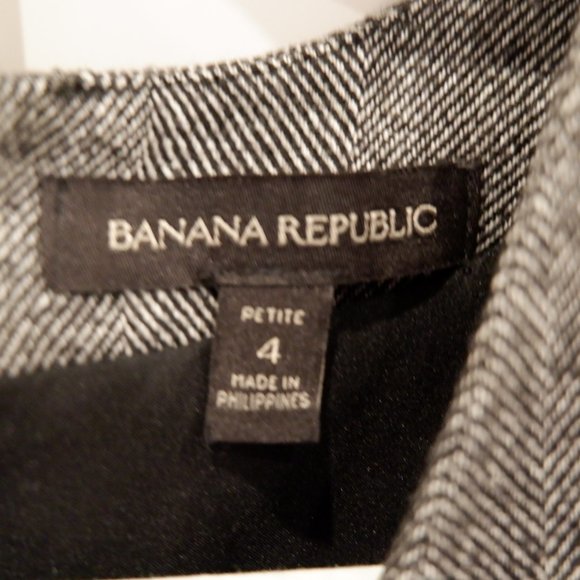 Banana Republic Herringbone Fringe Career Dress 4P - Picture 3 of 4